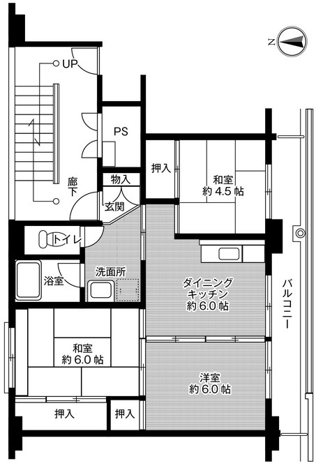 ビレッジハウス沼木2号棟の間取り