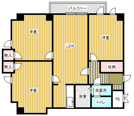 イーストガーデン 杉の木館の間取り