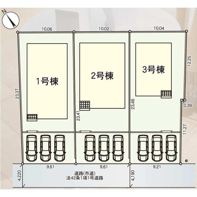 朝倉市堤第5の区画図| 