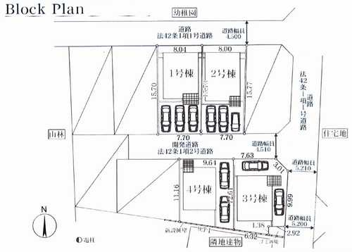 平塚市山下第15　新築戸建全4棟　2号棟の区画図