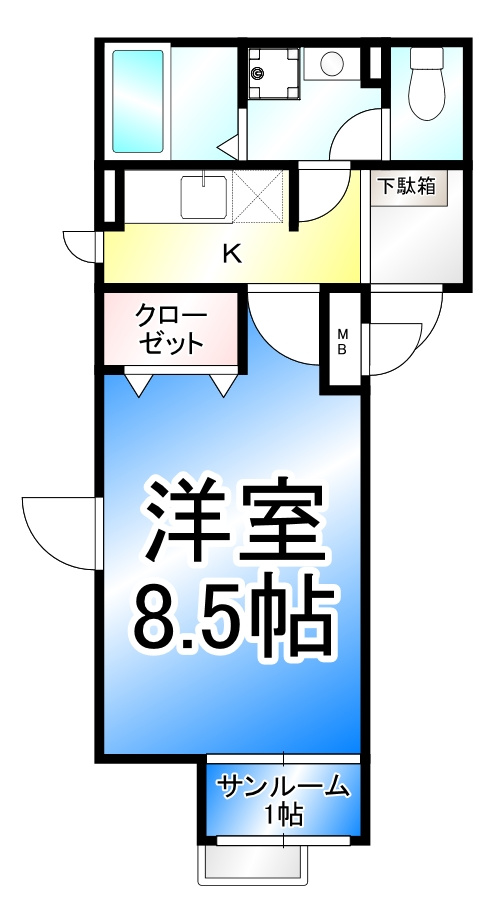 チトセキューブの間取り
