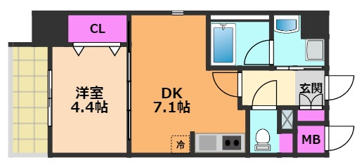 ソラージュ茨木の間取り