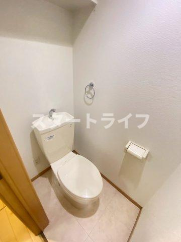 大阪市東淀川区下新庄６丁目のアパートのトイレ
