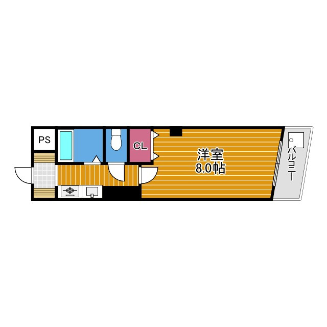 谷山ハイツの間取り