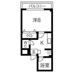 ベレッツア南天神の間取り