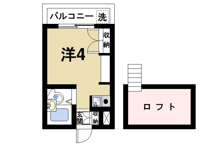 シングルモアの間取り|便利なロフト付きの快適な間取りです
