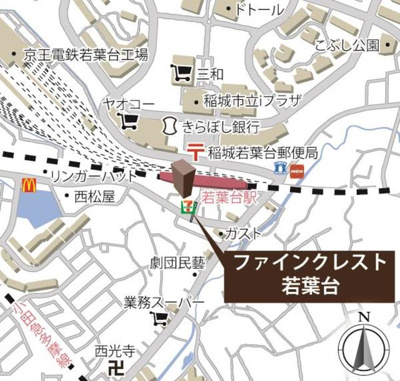 【地図】 | ファインクレスト若葉台