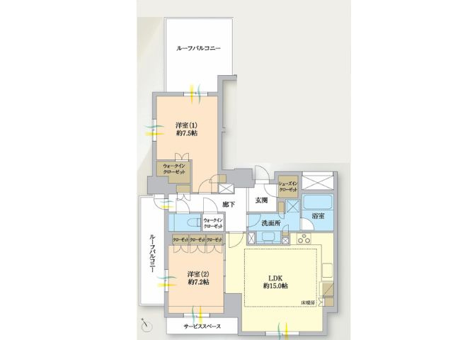 ジオ四谷坂町の間取り