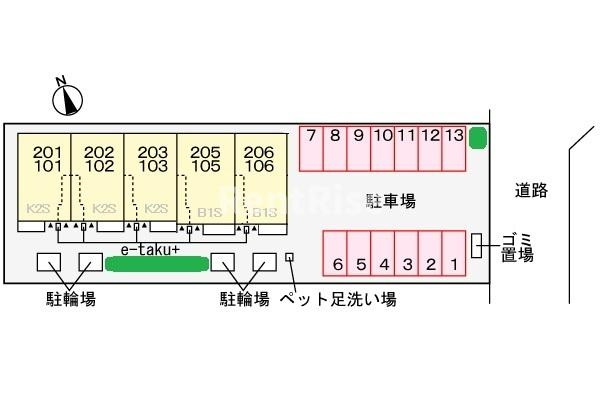 アンセスター貴船Ⅱの駐車場|駐車場