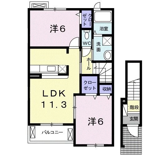 フルール２６の間取り