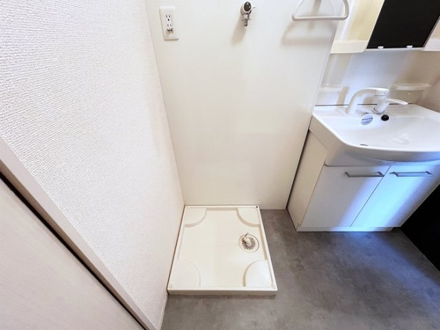 ソレアードⅤの設備|洗濯機置き場