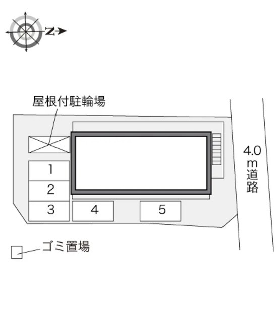 レオパレスコートアベⅤの区画図