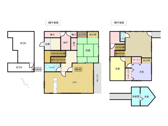 【間取り】 | 富士急伊豆川奈温泉別荘地　戸建