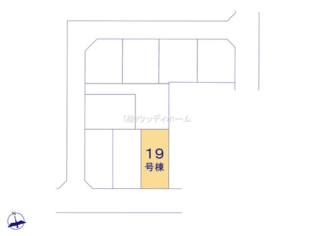 春日部市小渕　新築一戸建て　19号棟の区画図
