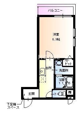 フジパレス沢ノ町Ⅱ番館の間取り