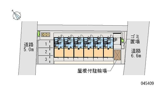 レオパレスＳＮブルーウッドの区画図