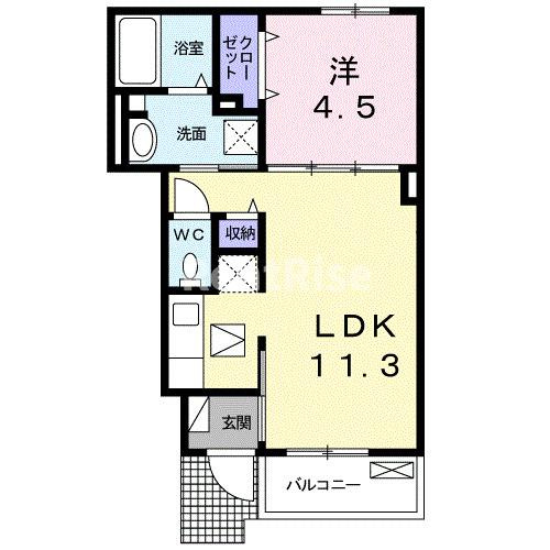 ラフレシール　メゾン　ＹａＹａの間取り|間取図