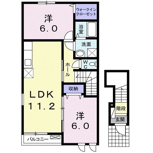 クラールの間取り