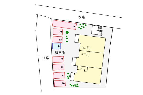 クラールの駐車場