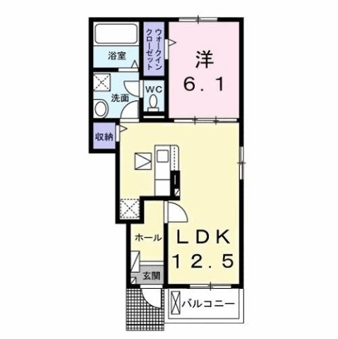 カレント　レジデンス　下増田Ⅲの間取り