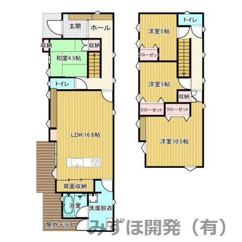 山形市緑町2-10-16の間取り|広々18帖のLDKで素敵な新生活を。