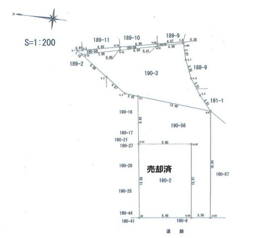 堺市西区上の土地図