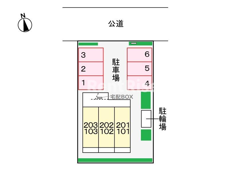 フラットエクセルの駐車場|駐車場