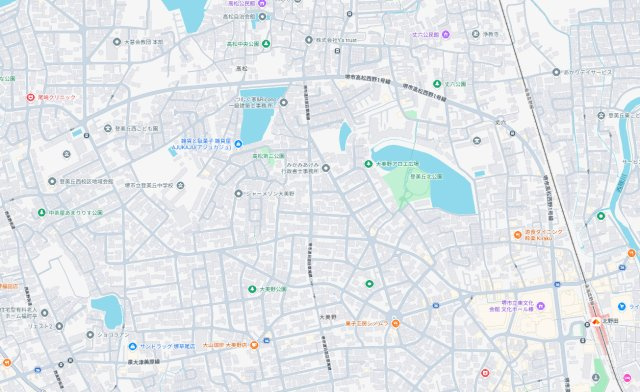 堺市東区高松　第5期　新築一戸建ての地図