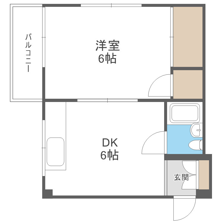 筑紫野市針摺西２丁目のアパートの間取り