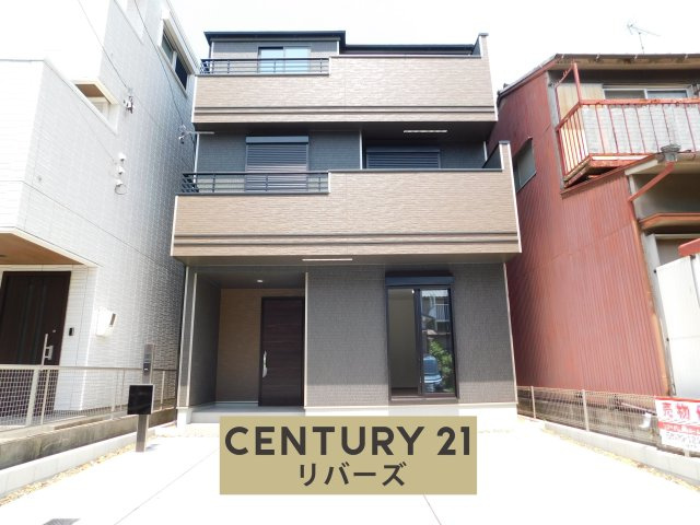 名古屋市港区川間町１丁目の新築一戸建の外観|☆限定１棟☆　　新価格！！いつでも見学出来ます♪（お問合せ当日、平日、水曜、夜間でもＯＫ）　あおなみ線「港北」駅徒歩８分♪　南向き！　駐車並列２台ＯＫ　全室南向き♪　プライバシー性の高い２階リビング♪