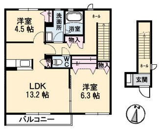 【間取り】 | ケンズフィールド ホライズン | 2LDK