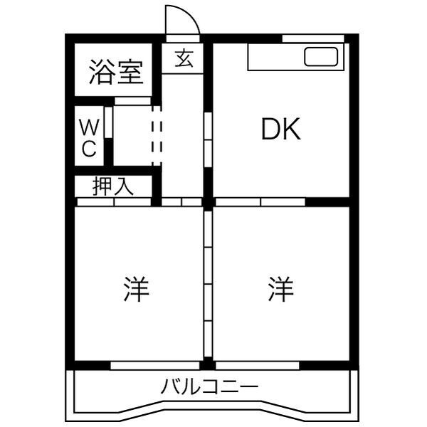 コーポむつみⅠの間取り