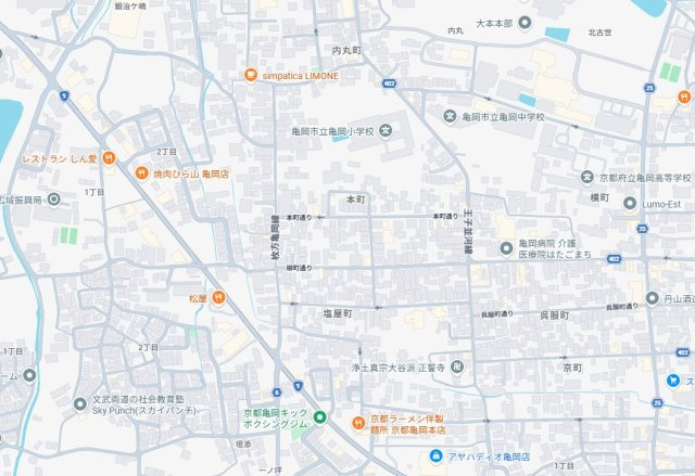 ★亀岡市柳町　第1期　新築一戸建ての地図