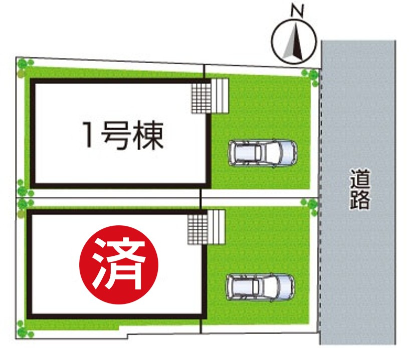 ★亀岡市柳町　第1期　新築一戸建ての区画図|全２区画