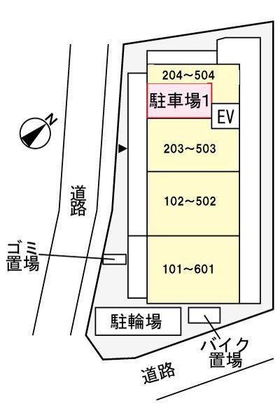 B．R．大森山王の駐車場