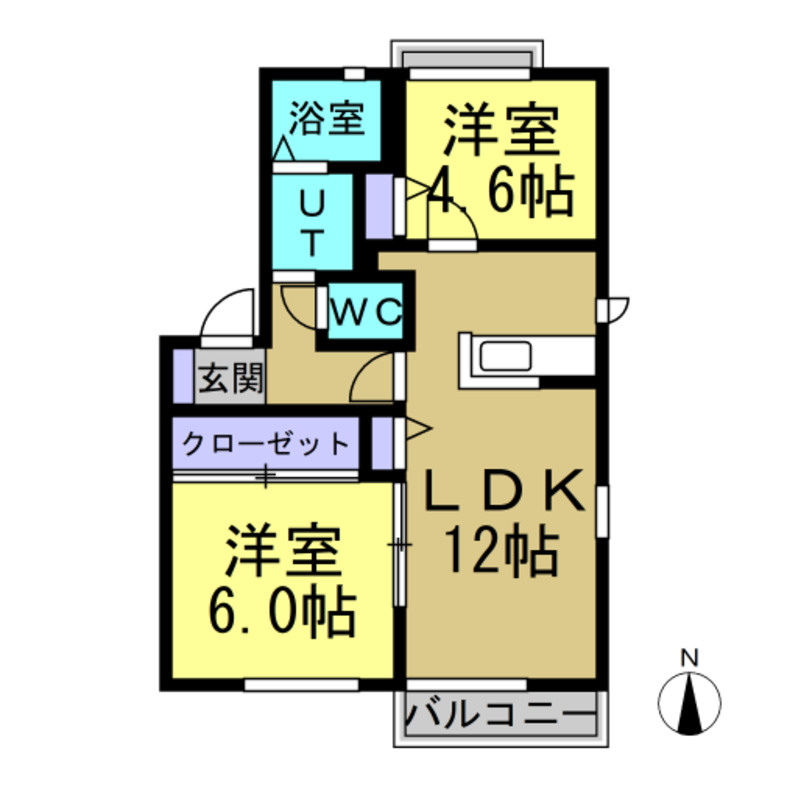 グリーンハイツＣの間取り