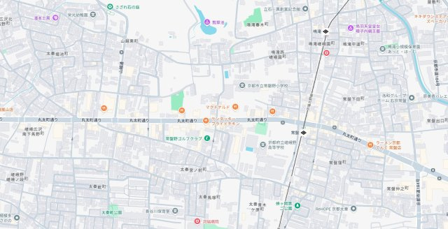 ★京都市右京区常盤草木町　新築一戸建ての地図