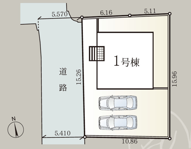 【区画図】 | Cradle garden　米沢市城北第１　１号棟 | ★内覧予約でブランド米2kg★