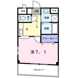 カサ・デローザの間取り