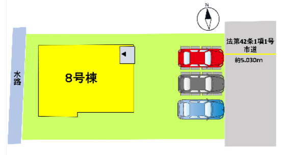 よかタウン／西区城山半田３丁目２期／８号棟の区画図