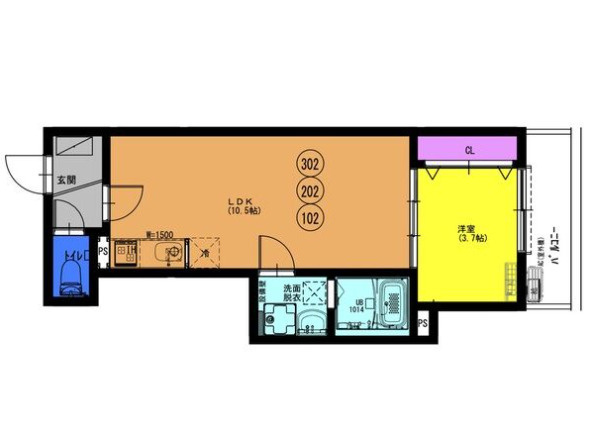 【間取り】 | F＋style浜寺石津町西３号館