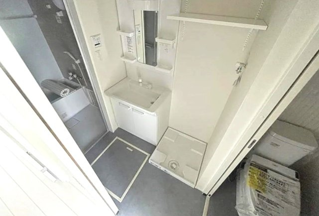 柏市北柏２丁目のアパートの独立洗面台