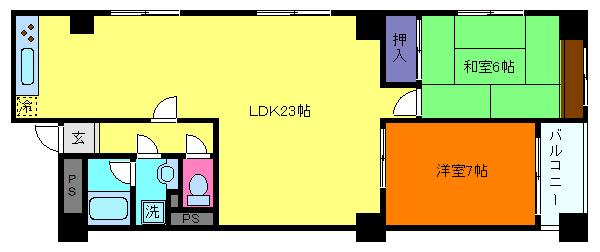 ブリージェ朝日ケ丘の間取り