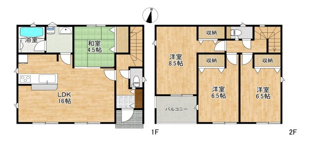 涌谷町涌谷第4の間取り