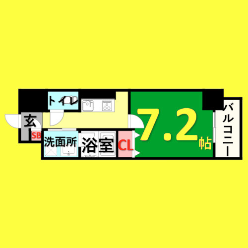 アフロディーテ　名古屋市賃貸　仲介手数料無料の間取り