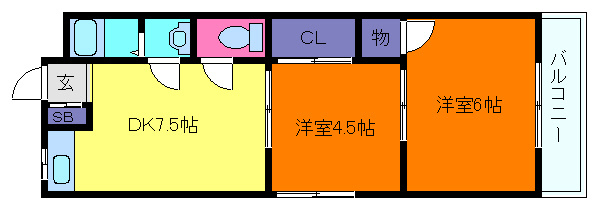 東峰レジデンスの間取り