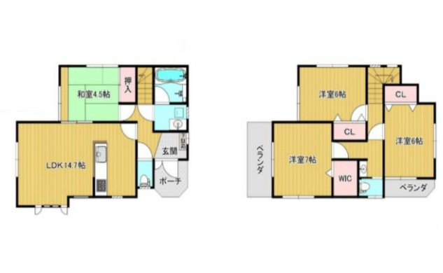 さいたま市北区宮原町　中古一戸建ての間取り