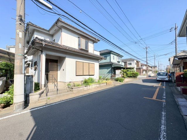狭山市広瀬台1丁目　建築条件なし売地　西武新宿線『狭山市駅』バス18分　【広瀬小学区】の前面道路含む現地写真