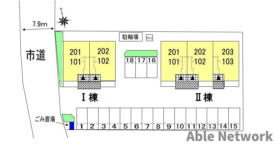 セイバリーヒル Ⅱの区画図