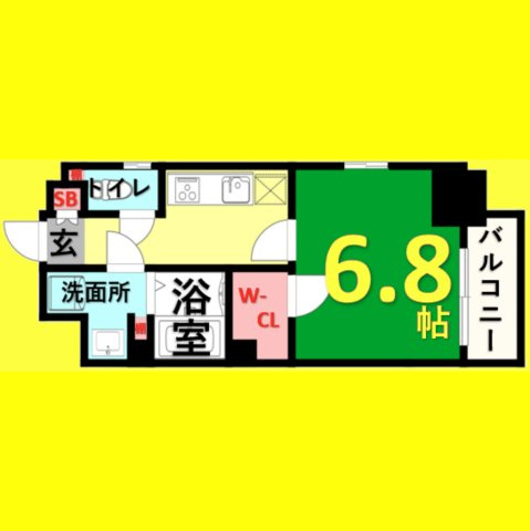 エステムプラザ名古屋丸の内　名古屋市賃貸　仲介手数料無料の間取り
